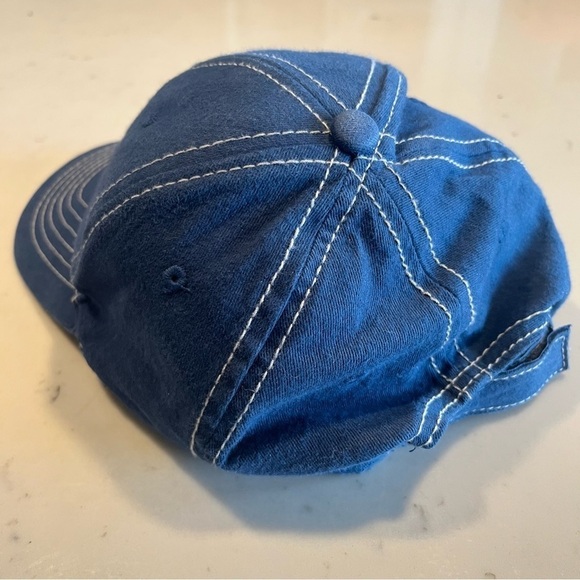 Navy Blue Bud Light Blue Adjustable Trucker Hat OS - Picture 4 of 7